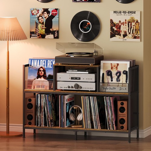 Large vintage record player - vintage,
