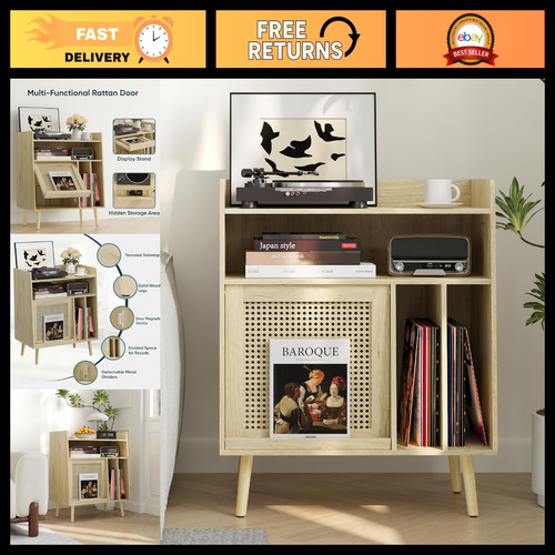 Record player stand with - stand,