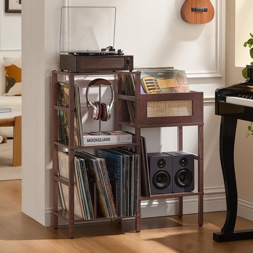 Vintage walnut record - vintage,